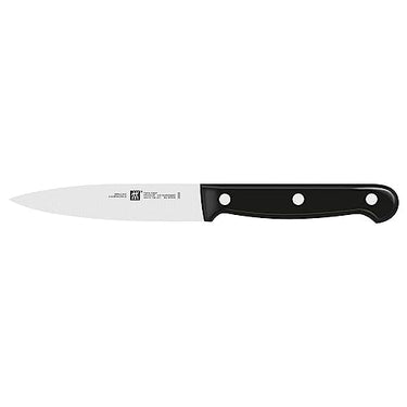 ZWILLING Twin Chef Spick-/Garniermesser, Klingenlänge: 10 cm, Kleines Klingenblatt, Rostfreier Spezialstahl/Kunststoff-Griff im Nietendesign, Schwarz im Sale